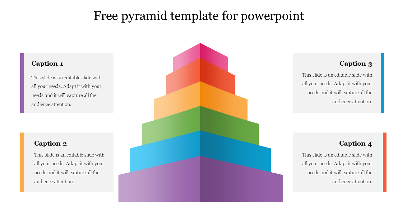 Free Pyramid Template For PowerPoint Slide Design